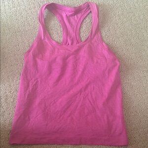 Lululemon Athletica Pink Fitted Sleeveless Tank Top